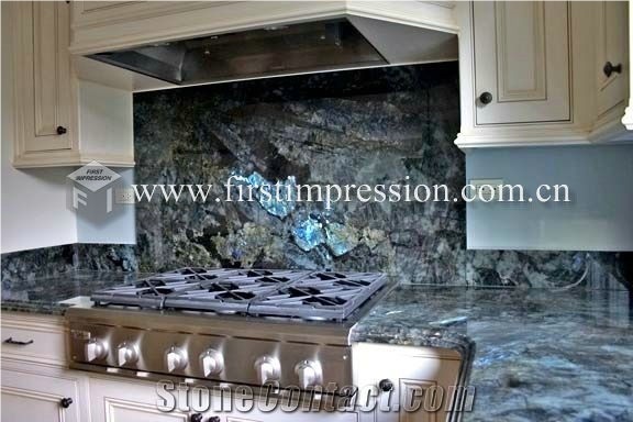 Lemurian Labradorite Blue Granite for Countertops