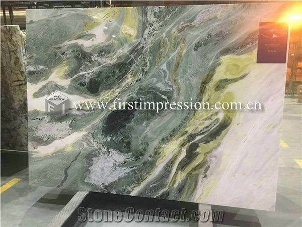 Luxury China Dreaming Green Marble Slabs,Tiles