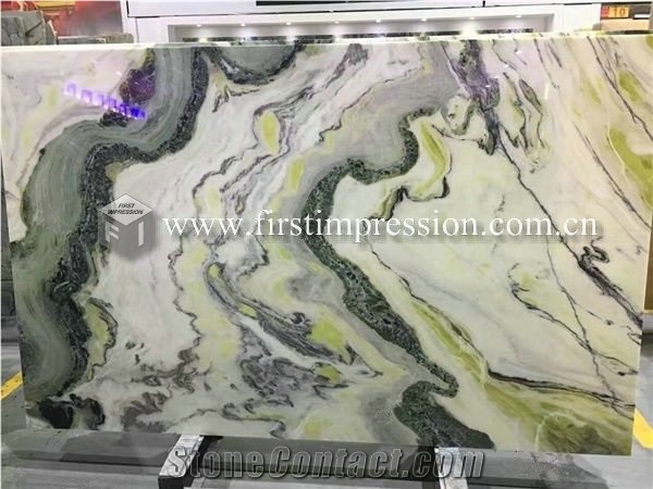Luxury China Dreaming Green Marble Slabs,Tiles