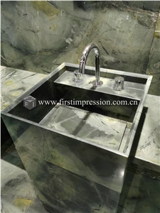 Luxury Dreaming Peacock Green Marble Slabs,Tiles