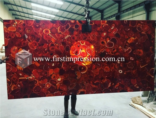 Luxury Gemstone Colorful Agate Semiprecious Stone