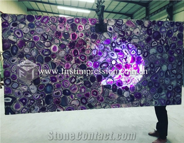 Luxury Gemstone Colorful Agate Semiprecious Stone