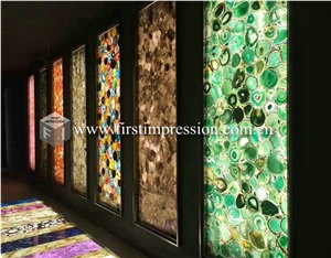 Luxury Gemstone Colorful Agate Semiprecious Stone