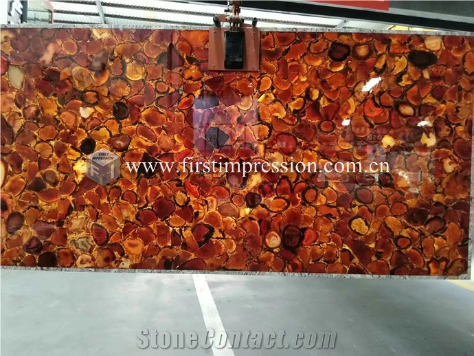 Multicolor Gemstone Semiprecious Agate Slabs