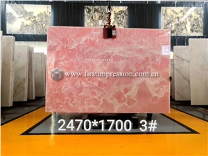 New Polished Pink Onyx Slabs,Tiles for Walling