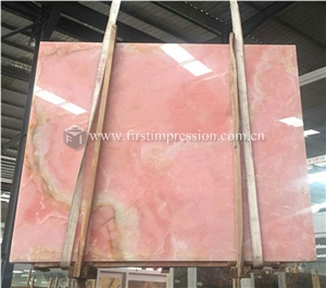 New Polished Pink Onyx Slabs,Tiles for Walling