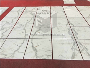 White Marble Calacatta Gold Cut to Size,Slabs