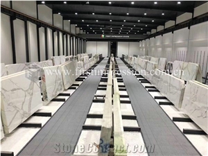 Wholesale Italy Calacatta Gold White Marble Slabs