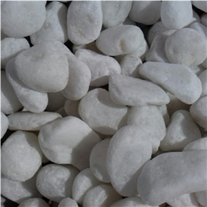 White Gravel Pebble Stone for Decoration