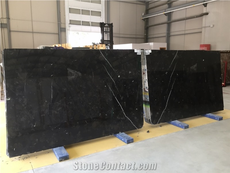 Atlas Black Marble Slabs