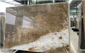Calypso Gold Quartzite Carnival for Table Wall Use