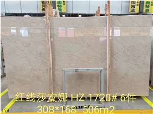 Iran Royal Botticino Red Veins Marble Cream Tiles