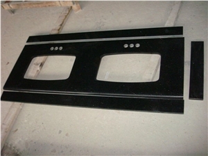 Black Galaxy Granite Bathroom Vanity Top