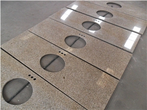 Chinese Gold Granite Sunset Gold Bath Tops