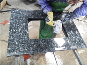 Norway Dark Blue Pearl Granite Vanity Top