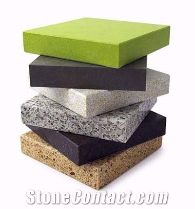 Yellow Mirrow Solid Surface Quartz Slabs