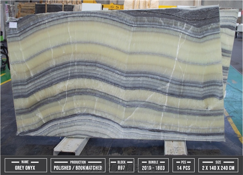 Grey Onyx Slabs