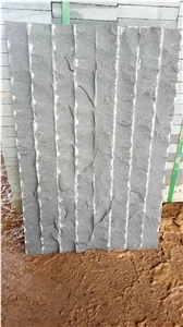 Mongolia Black Basalt Split Wall Stone, Mushroomed Cladding