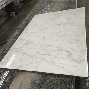White Bianco Carrara Cd Marble Slab and Tiles