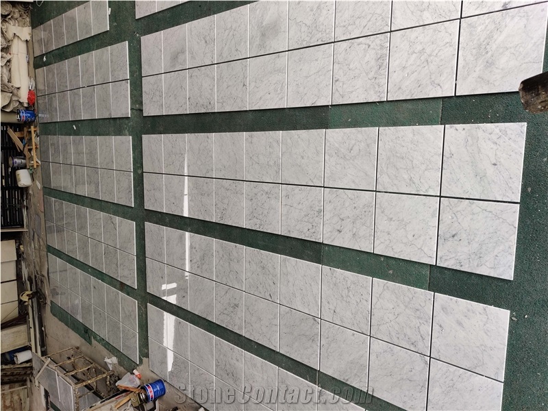 Bianco Carara White Marble Floor Tiles