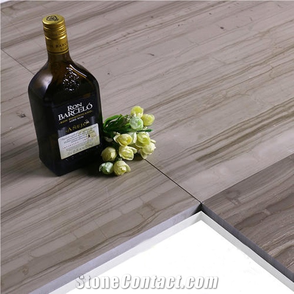 Athens Grey Wood Grain Marble Flooring Wall Tiles