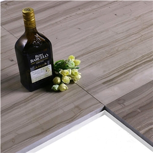 Athens Grey Wood Grain Marble Flooring Wall Tiles