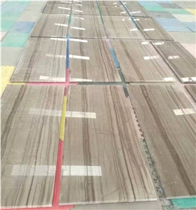 Athens Grey Wood Grain Marble Flooring Wall Tiles
