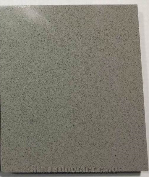 Cement Grey Artificial Quartz Kitchen Countertops