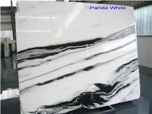 China Panda White Marble Slabs for Flooring Walls