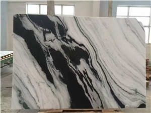 China Panda White Marble Slabs for Flooring Walls