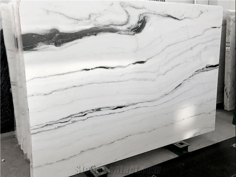 China Panda White Marble Slabs for Flooring Walls