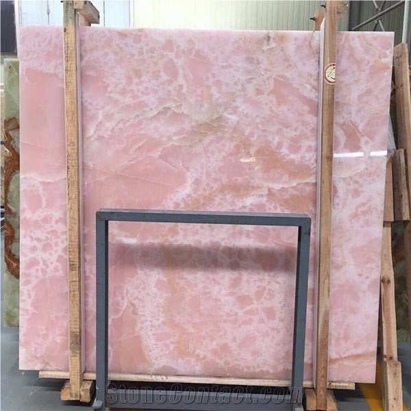 Extra Quality Light Pink Onyx Slabs