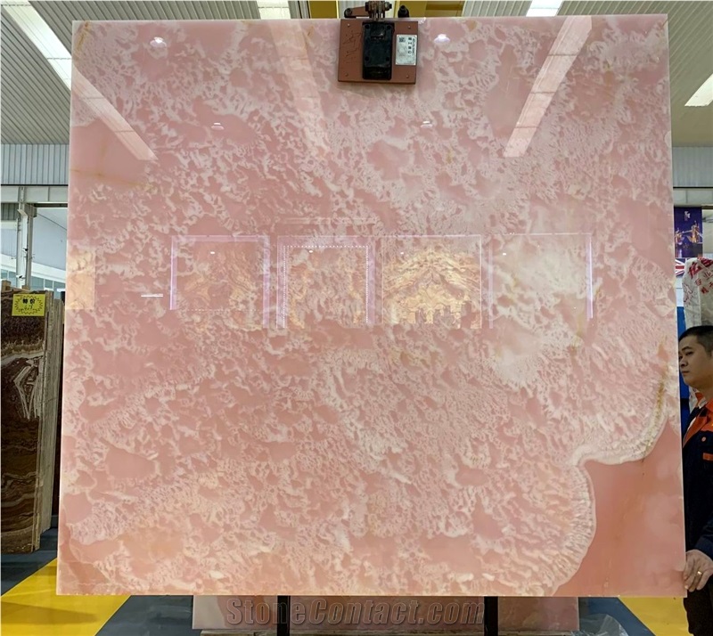 Extra Quality Light Pink Onyx Slabs