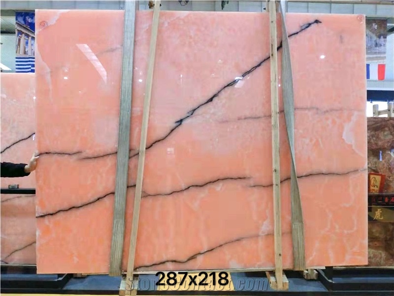 Extra Quality Light Pink Onyx Slabs