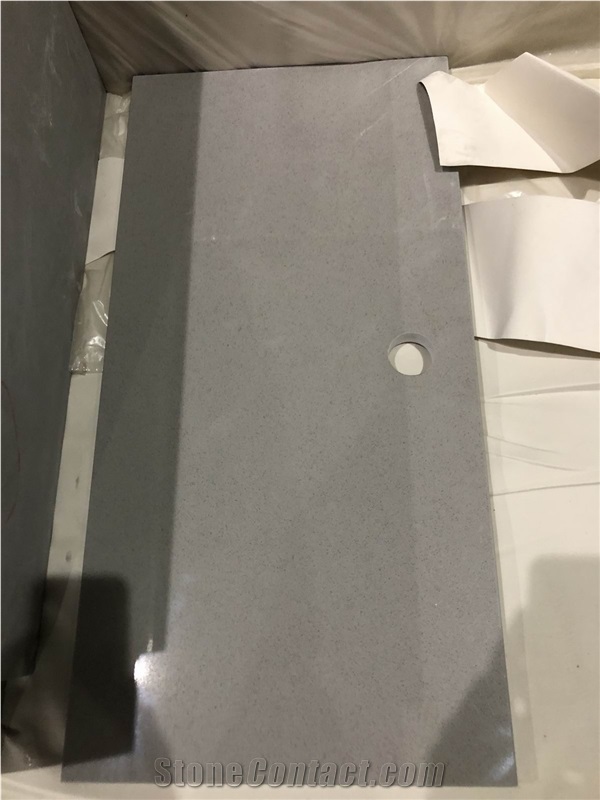 Grey Quartz Stone Luggage Rack Tops for Hotels