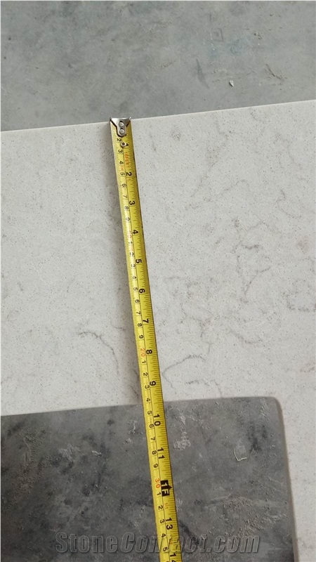 Match 6131 Bianco Drift Quartz Kitchen Countertops