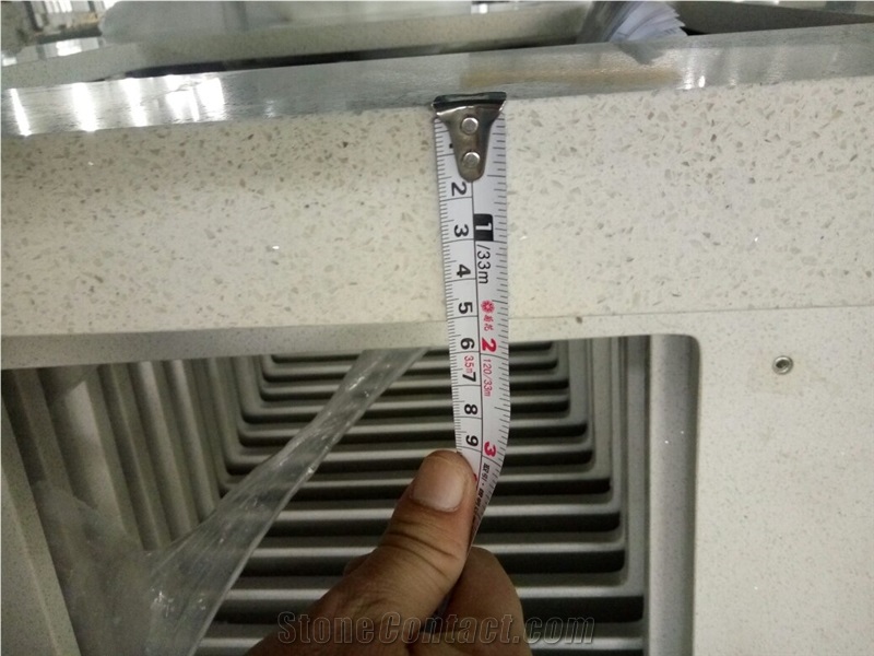 Match Nq66 Fresh Linens Mitered Quartz Bath Tops