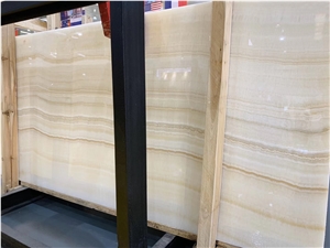 Natural High End Agri White Ivory Onyx Slabs Tiles
