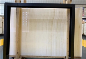 Natural High End Agri White Ivory Onyx Slabs Tiles