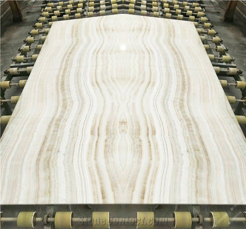 Natural High End Agri White Ivory Onyx Slabs Tiles