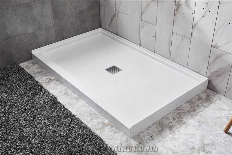 White Smc Shower Trays Pans for Hotel Baths