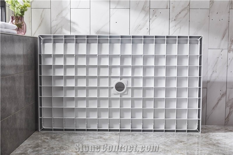 White Smc Shower Trays Pans for Hotel Baths