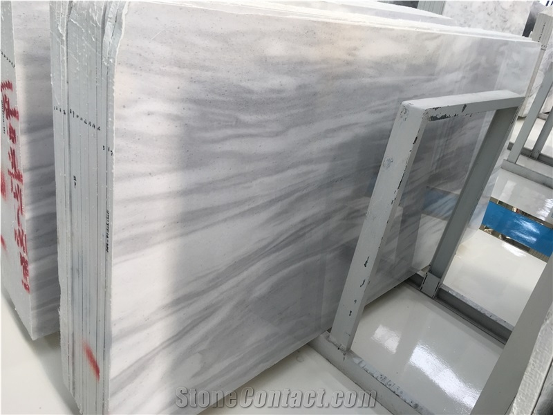 China Bianco Venato Cloudy White Marble Slab Price