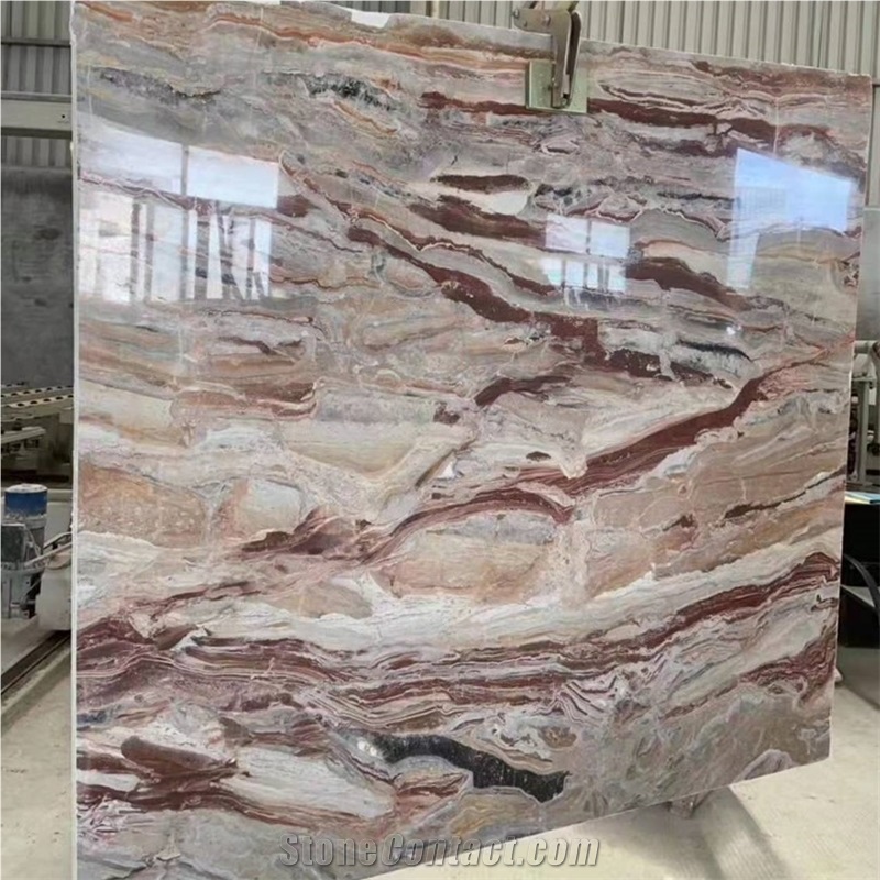 Italy Arabescato Orobico Rosso Marble Slab Price