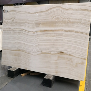 Turkey Willow Beige Onyx with Brown Veins Tile