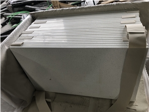 Crushed Glass Quartz Stone Match Blanco Maple Quartz Kitchen Top