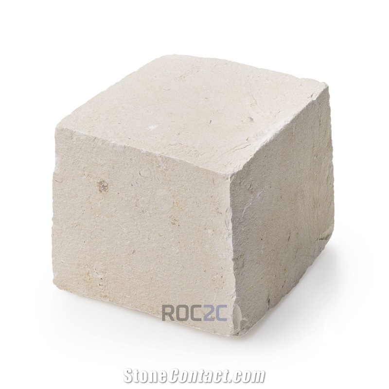 White Limestone Cobblestone White Pavement
