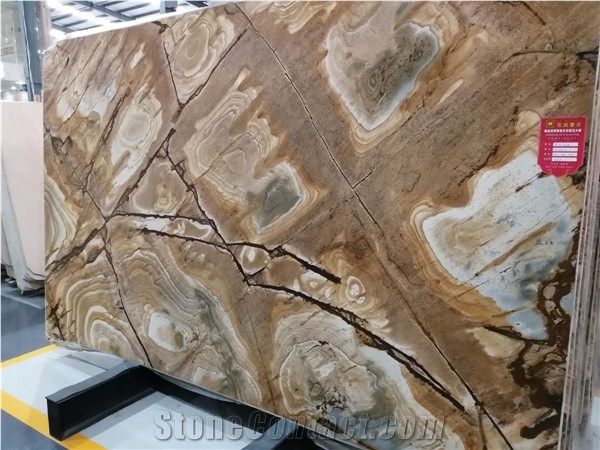 Luxury Special Palomino Stone Slab, Palomino Quartzite Slabs
