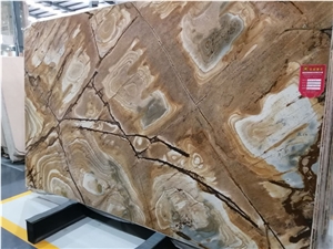 Luxury Special Palomino Stone Slab, Palomino Quartzite Slabs