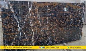 Pakistan Black & Gold Marble Big Slabs 2Cm & 3Cm